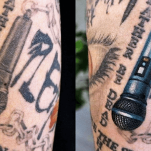 Microphone tattoo