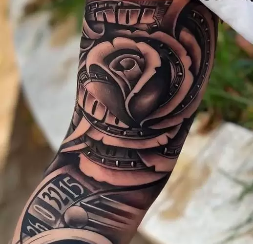 Money rose tattoos