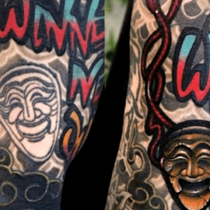 Mask tattoo