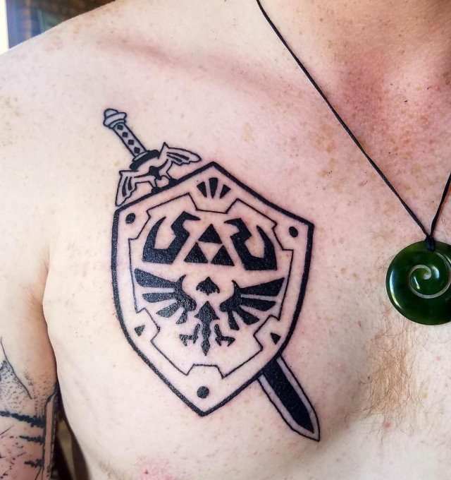 The Hylian shield tattoo