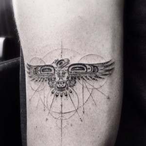 Patterns in Aztec tattoo