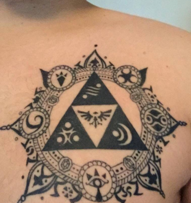 Tribal Triforce design