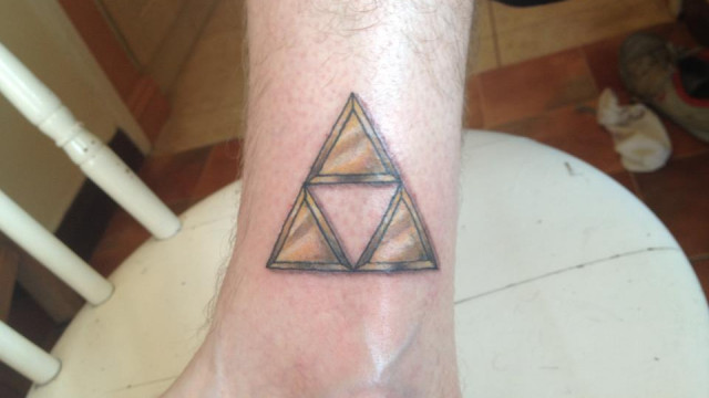 Classic Triforce tattoo