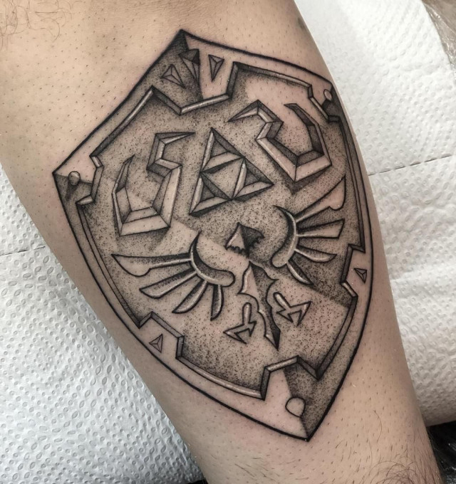 The Hylian shield tattoo