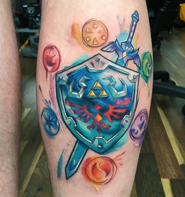 The Hylian shield tattoo