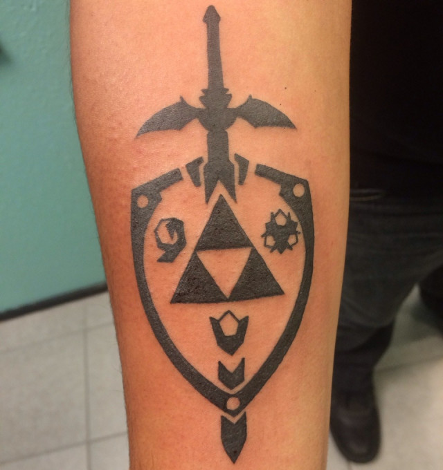 The Hylian shield tattoo