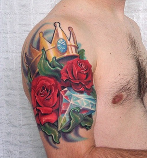 Rose tattoo with plot
