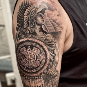 The arm Aztec tattoo ideas