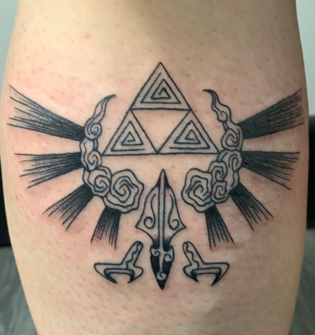 Tribal Triforce design