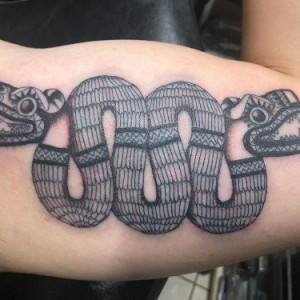Feathered serpent Aztec symbol