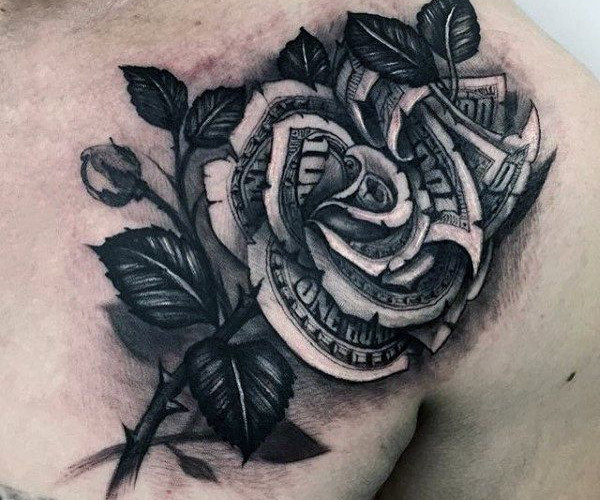 Money rose tattoos