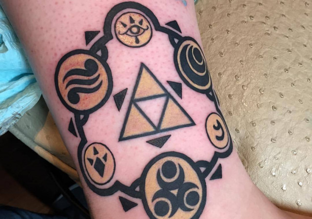 Three-side symbol of goddesses of Hyrule