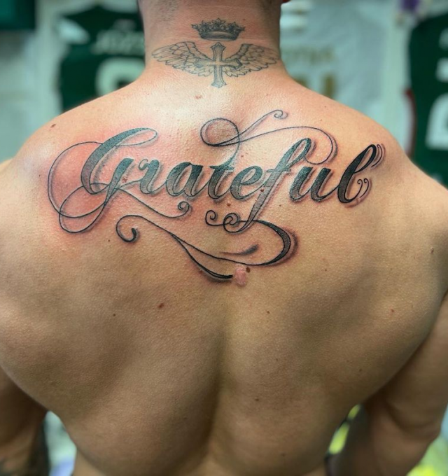 Upper back tattoos