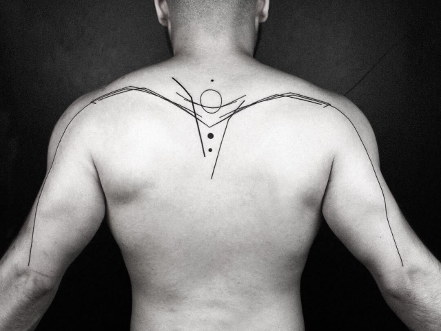 Simple back tattoo