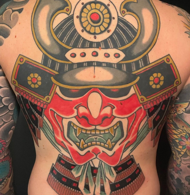 Full back tattoos