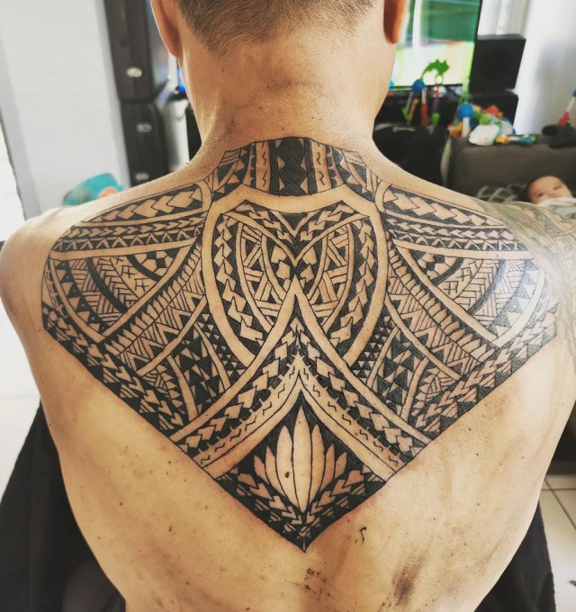 Upper back tattoos