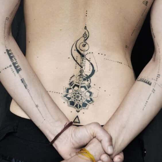 Lower back tattoos