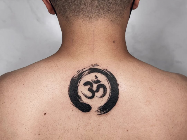 Simple back tattoo