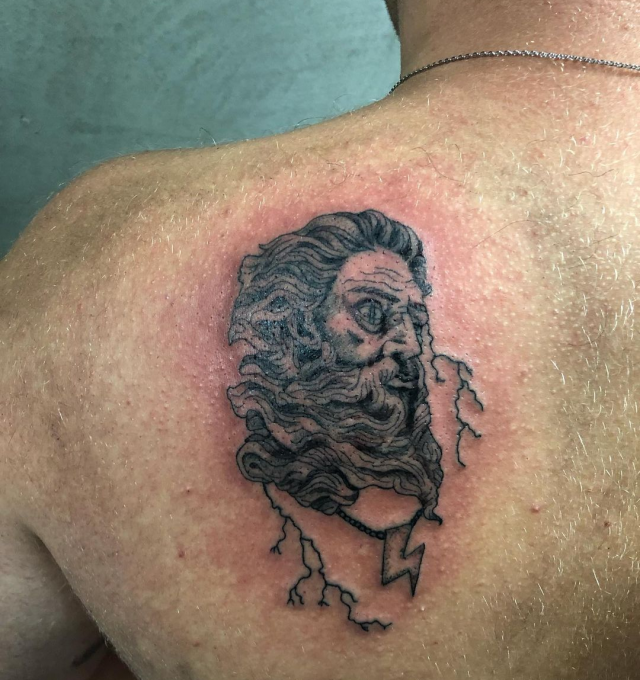 Upper back tattoos
