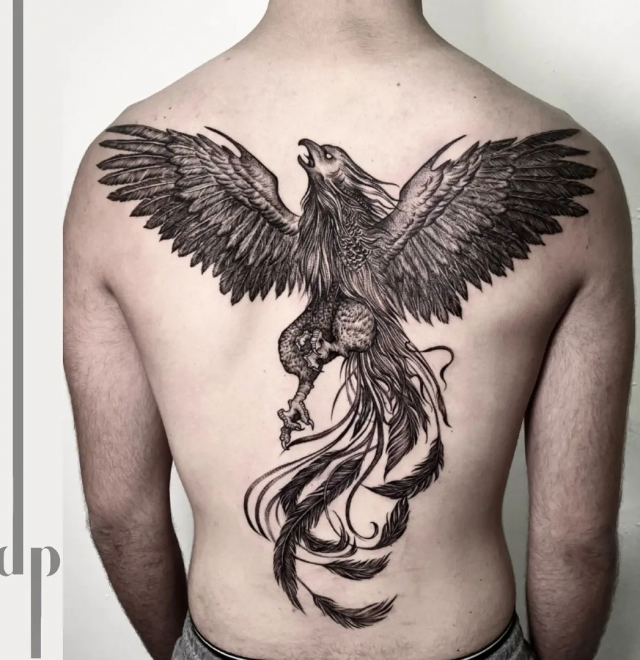 Full back tattoos