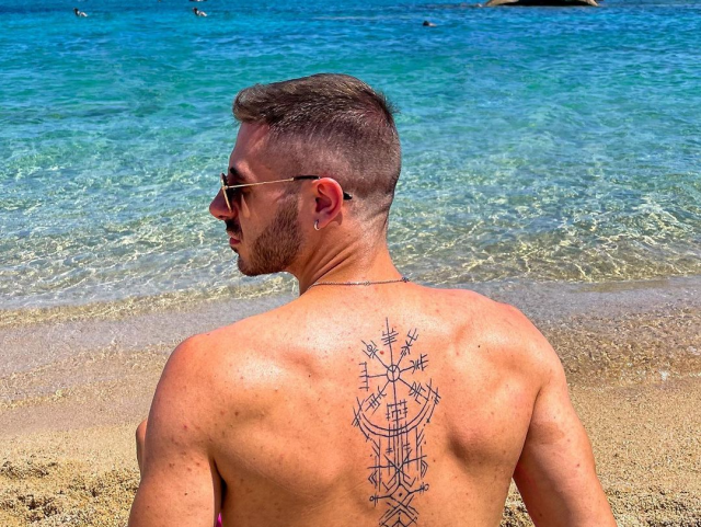 Simple back tattoo