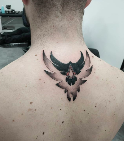 Simple back tattoo