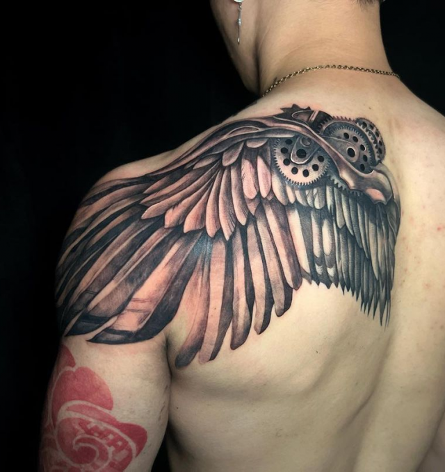 Upper back tattoos