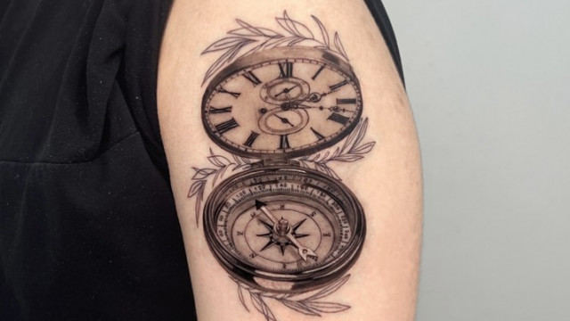 The best placement for the compass tattoo