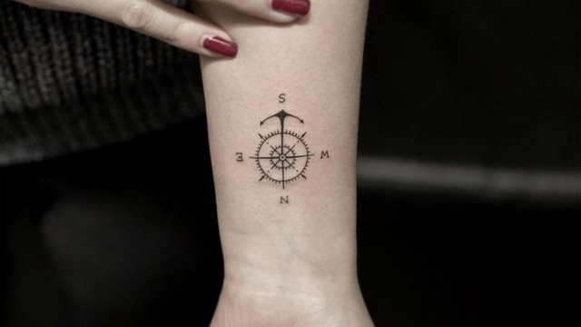 The best placement for the compass tattoo