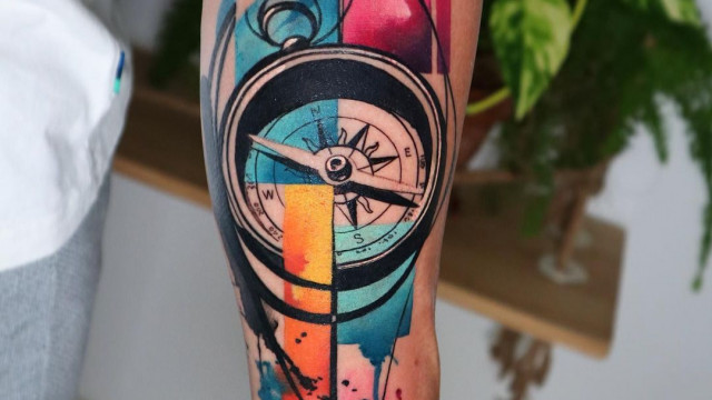 The best placement for the compass tattoo