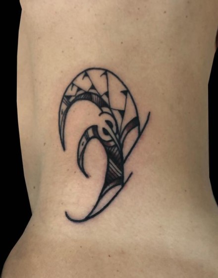 Small minimalistic Polynesian tattoos