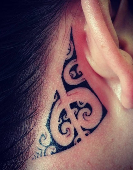 Small minimalistic Polynesian tattoos