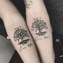 Matching tattoos for couples