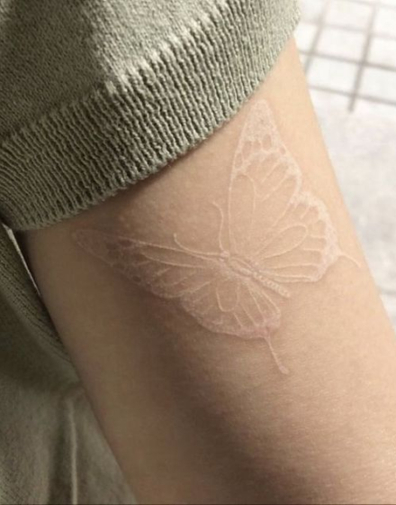 A butterfly is a symbol of freedom and looks very elegant in white A butterfly is a symbol of freedom and looks very elegant in white