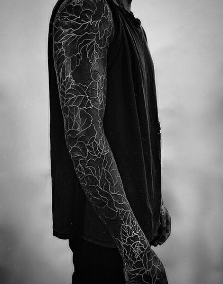 Blackout Tattoo White Ink