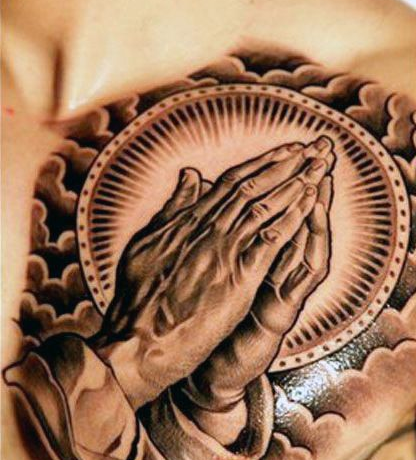 On the Chest or Stomach