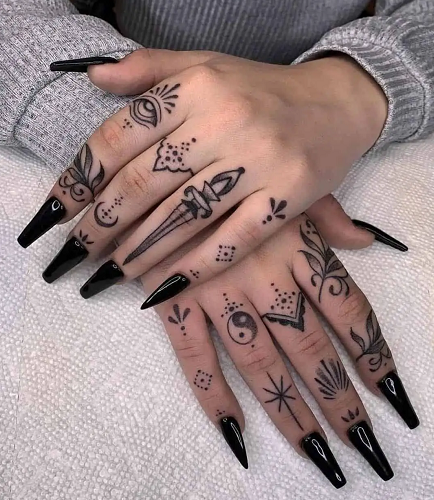 Finger tattoos