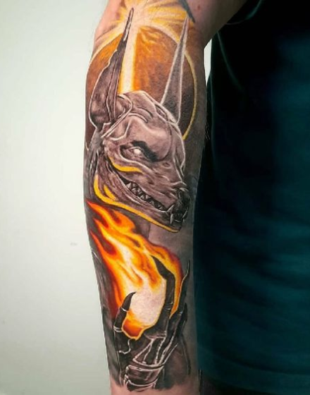 Evil Anubis Tattoo