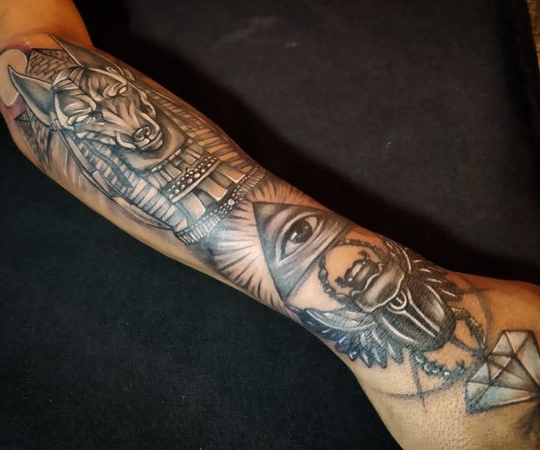 Horus & Anubis Tattoo