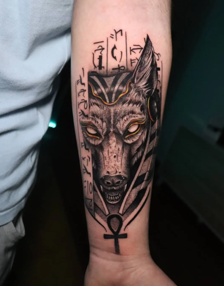 Evil Anubis Tattoo