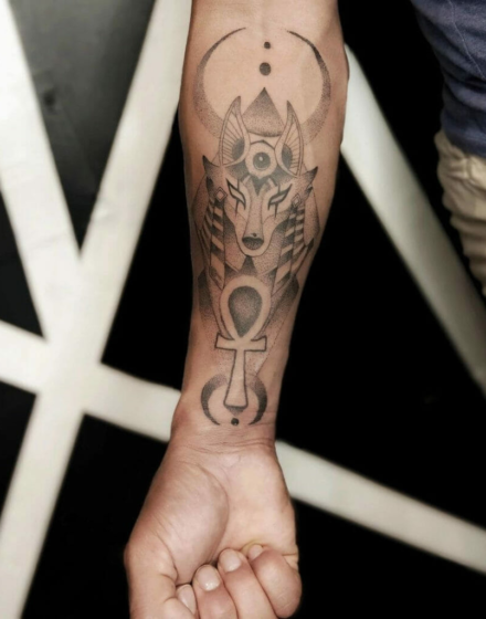 Evil Anubis Tattoo