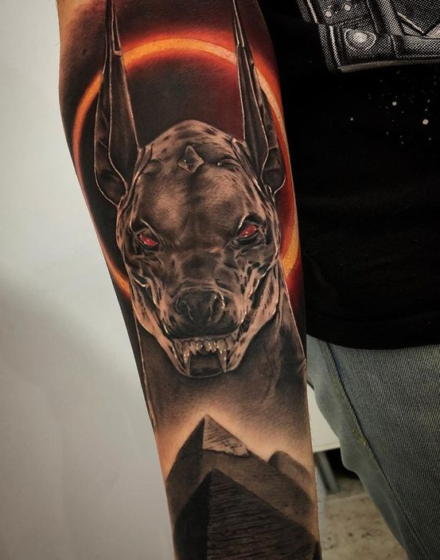Evil Anubis Tattoo