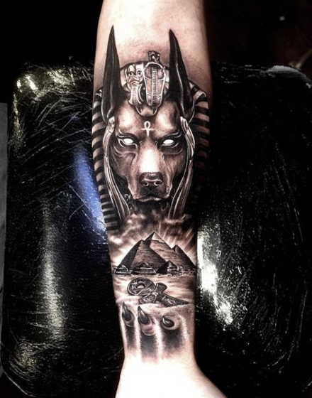 Evil Anubis Tattoo