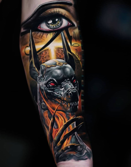 Evil Anubis Tattoo