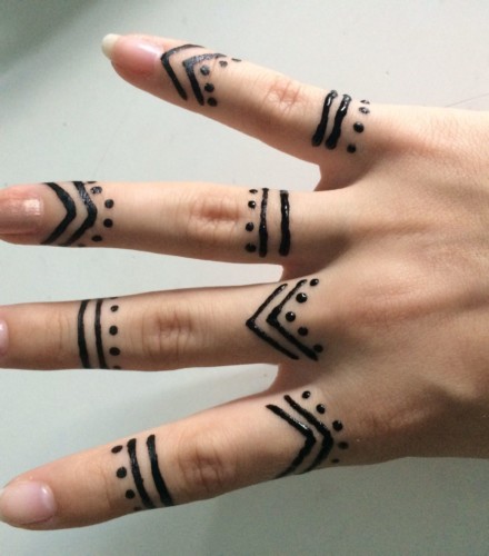 Finger tattoos