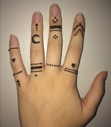 Finger tattoos
