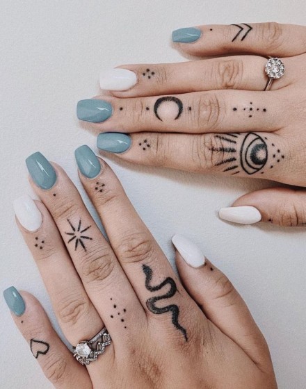 Finger tattoos
