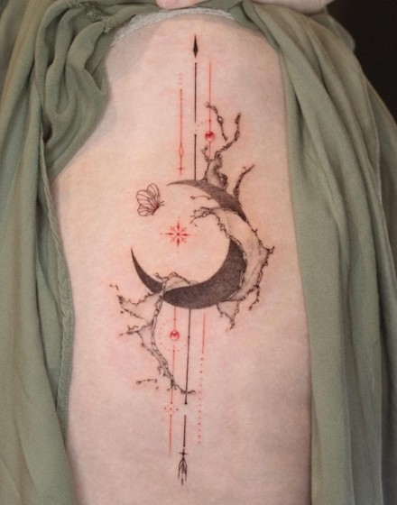 Moon Phases Tattoo