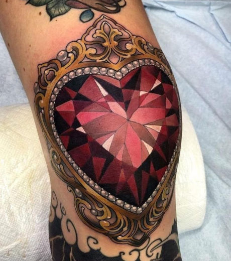 Traditional Knee Tattoo