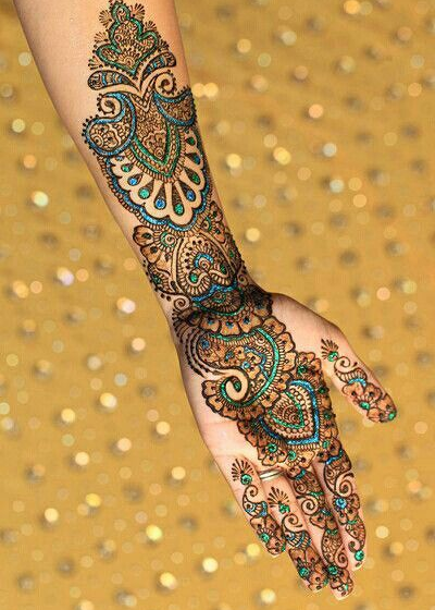 Colorful Henna Tattoos